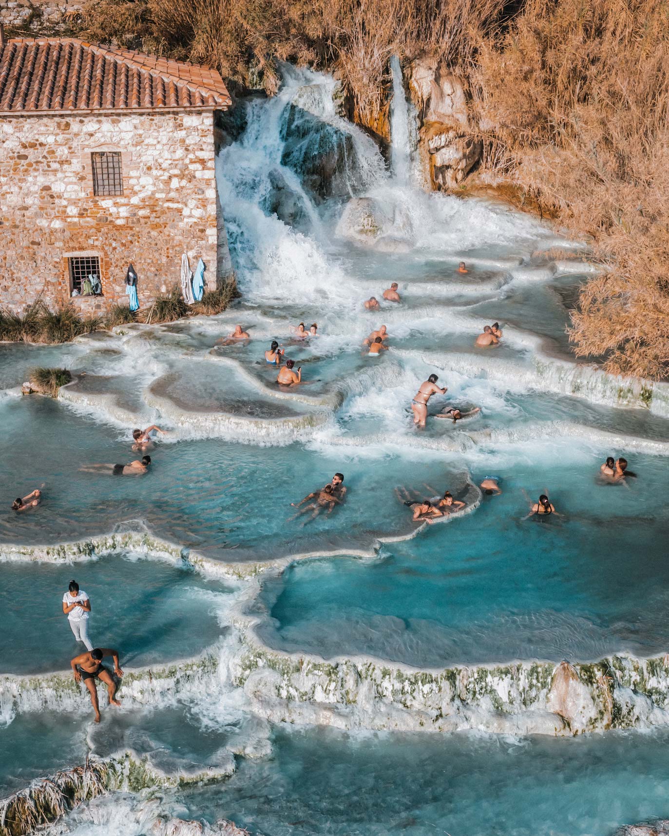 Cascate Del Mulino Saturnia Hot Springs Look Down Explorest Cascate Del Mulino Saturnia Hot Springs Look Down Explorest